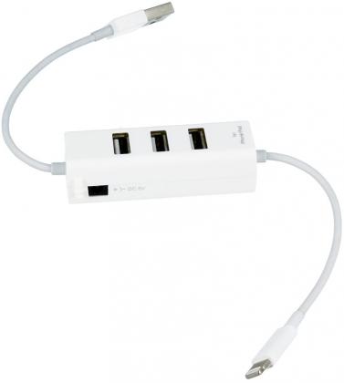 3 Port USB 2.0 Hub with Lightning Connector for iPhone, iPad price in ireland