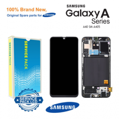 Genuine LCD Screen & Digitizer With Frame For Samsung Galaxy A40 SM-A405