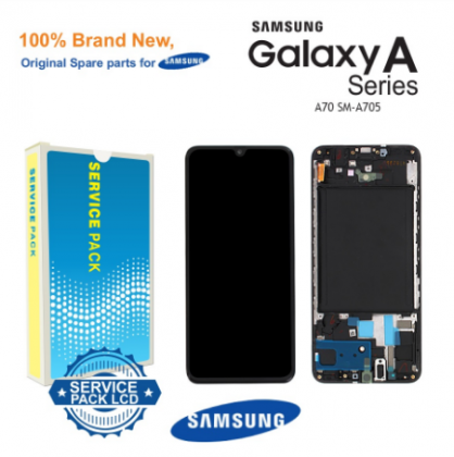 Genuine LCD Screen & Digitizer with Frame For Samsung Galaxy A70 SM-A705