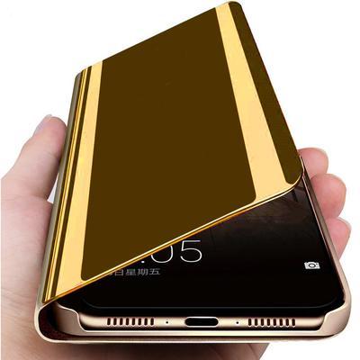 Huawei P Smart 2019 Clear View Wallet Case - Gold price in ireland
