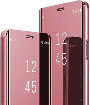 Huawei P Smart 2019 Clear View Wallet Case - Rose Gold Pink price in ireland