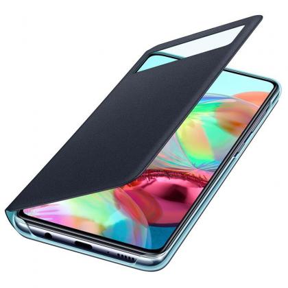 Samsung Galaxy A71 Clear View Wallet Case - Black price in ireland