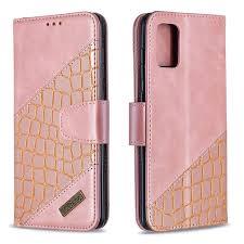 Samsung Galaxy A71 Wallet Case - Rose Gold / Pink price in ireland