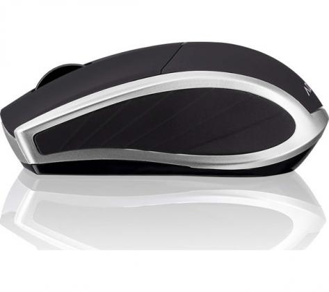 ADVENT AMWL3B15 Wireless Blue Trace Mouse - Black & Silver