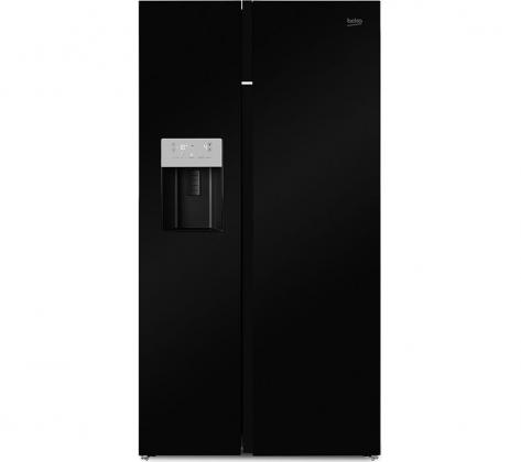 BEKO Pro ASGN542B American-Style Fridge Freezer - Black
