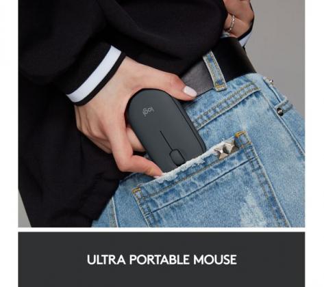 LOGITECH Pebble M350 Wireless Optical Mouse - Black