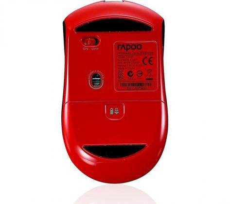 RAPOO 7200P Wireless Optical Mouse - Red