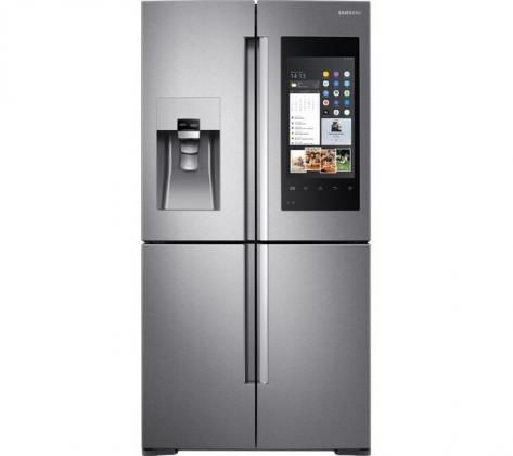 SAMSUNG Family Hub RF56M9540SR/EU American-Style Smart Fridge Freezer - Real Stainless