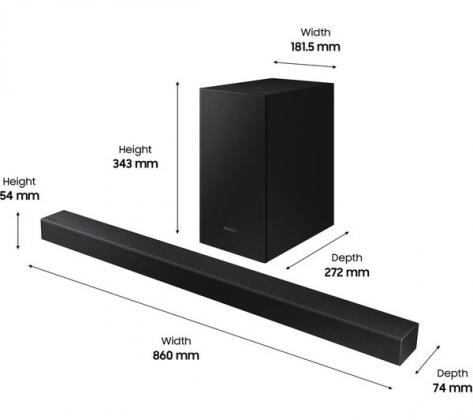 SAMSUNG HW-T450/XU 2.1 Wireless Sound Bar