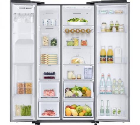 SAMSUNG RS8000 RS68N8330S9/EU American-Style Fridge Freezer - Matte Stainless