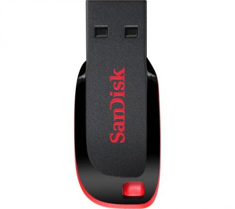 SANDISK Cruzer Blade USB 2.0 Memory Stick - 16 GB, Black