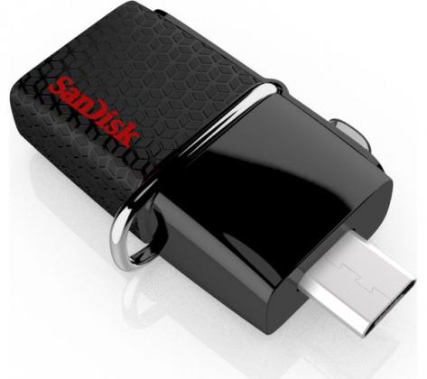 SANDISK Ultra USB 3.0 Dual Memory Stick - 64 GB, Black
