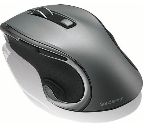 SANDSTROM SMWLHYP15 Wireless Blue Trace Mouse - Gun Metal