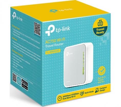 TP-LINK TL-WR902AC WiFi Cable & Fibre Router - AC 750, Dual-band
