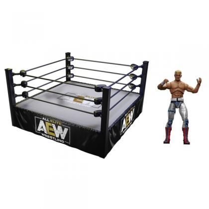 AEW Wrestling Ring with Exclusive Cody 16.5cm Figure - Unrivalled Collection