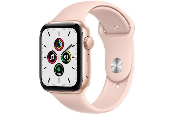 Apple Watch SE GPS | 44mm | Gold Aluminum with Pink Sand Sports Band