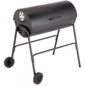 Argos Home Charcoal Oil Drum BBQ Cover & Utensils