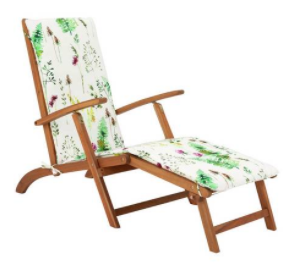 Argos Home Wooden Steamer Chair with Moorland Cushion