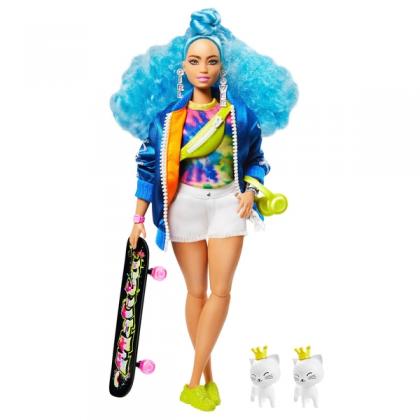 Barbie Extra Doll with Skateboard