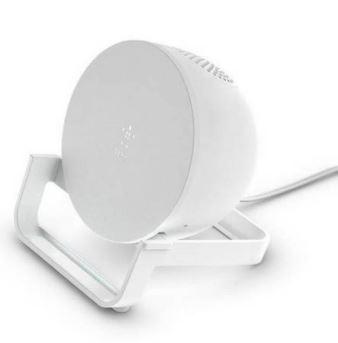 Belkin 10W Wireless Charger Stand & Speaker Incl. Plug -Wht