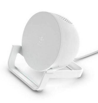 Belkin 10W Wireless Charger Stand & Speaker Incl. Plug -Wht