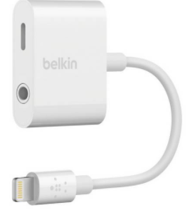 Belkin 3.5mm Audio and Charge Adapter For iPhone - White Price In Ireland
