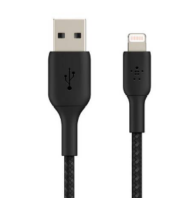 Belkin Braided USB-A to Lightning 3m Cable - Black