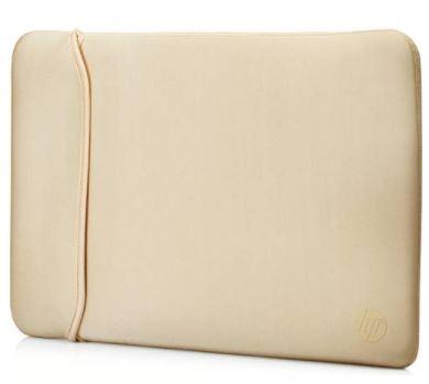 HP 15.6 Inch Reversible Laptop Sleeve - Gold and Black