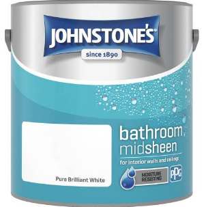 Johnstone's Bathroom Paint 2.5L - Pure Brilliant White