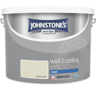 Johnstone's Wall & Ceiling Paint Matt 10L - Antique Cream