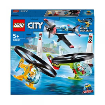 LEGO 60260 City Airport Air Race Toy Plane & Helicopter Set