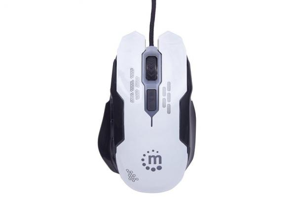 Manhattan Wired Optical Gaming Mouse | White