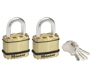 Master Lock Excell 45mm Laminated Padlock - Pack of 2.