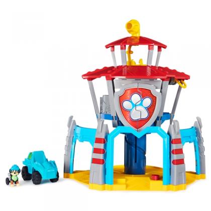 PAW Patrol Dino Rescue HQ Playset with Sounds and Exclusive Rex Figure and Vehicle