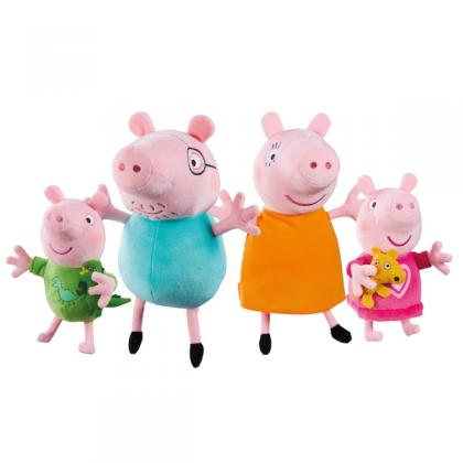 Peppa Pig 4 Pack Family Plush