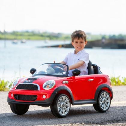 Red Mini Cooper 6V Electric Ride On with Remote Control