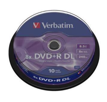 Verbatim DVD+R 8x Speed - 10 Pack Spindle