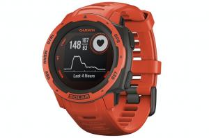 Garmin Instinct Solar Outdoor Smartwatch | Flame Red