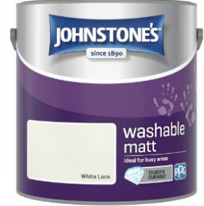 Johnstone's Washable Paint 2.5L - White Lace