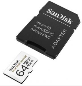 SanDisk High Endurance 100MBs Micro SDXC Memory Card - 64GB