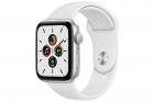 Apple Watch SE GPS | 44mm | Silver Aluminum with White Sports Band
