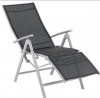 Argos Home Malibu Metal Recliner Chair - Black