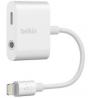 Belkin 3.5mm Audio and Charge Adapter For iPhone - White