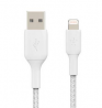 Belkin Braided USB-A to Lightning 2m Cable - White