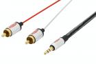 Ednet Premium 3.5mm Audio to 2x RCA Cable | 2.5m