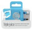 Juice USB 2.0/3.0 Triple Wall Charger - Aqua