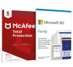 Microsoft 365 Family 6 People and McAfee 6 Devices