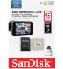 SanDisk High Endurance 100MBs Micro SD Memory Card - 32GB