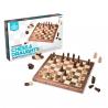 Wooden Chess and Draughts Set