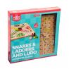 Wooden Snakes & Ladders and Ludo Game